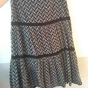 Dressy Black and White Skirt